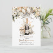 Elegant Surprise Birthday Party Kaart (Staand voorkant)