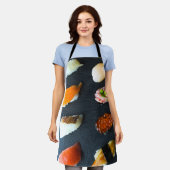 Elegant Sushi Apron - Japanese Minimalist Style Schort (Gedragen)