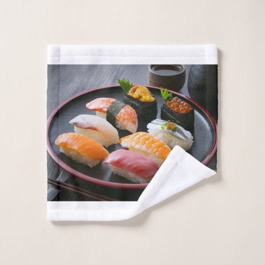 Elegant Sushi Dining Towel Set – Tasteful Japan Bad Handdoek (Wasdoekje)