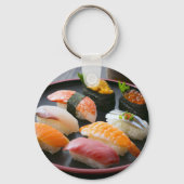 Elegant Sushi Platter Keychain – SUSHIMI Style (Voorkant)