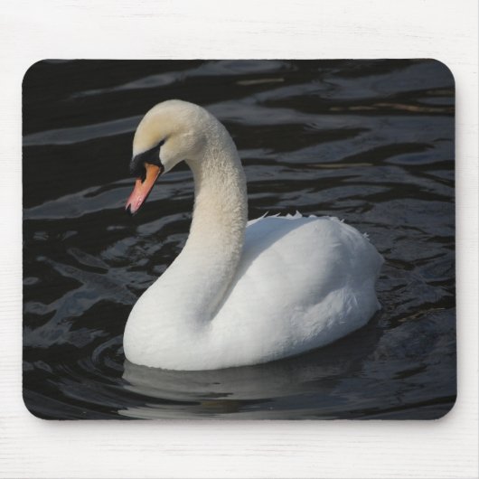 Elegant Swan 2 - mousepad Muismat (Voorkant)