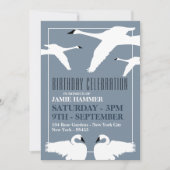 Elegant Swan, Birthday Kaart (Voorkant)