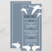 Elegant Swan, Birthday Menu (Voorkant / Achterkant)