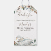 Elegant Swan Floral Hartelijk dank Cadeaulabel (Voorkant)