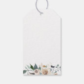 Elegant Swan Floral Hartelijk dank Cadeaulabel (Achterkant)