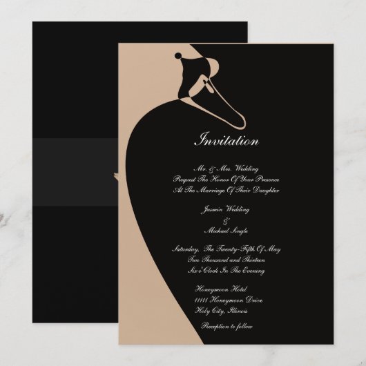 Elegant Swan Kaart (Voorkant / Achterkant)