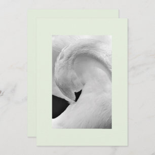 Elegant swan nodigt 5 x 7 uit voor bruiloft enz. kaart