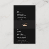 Elegant Swan Visitekaartje (Achterkant)