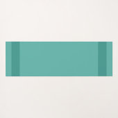 Elegant Swans & Monogram op Blauwgroen Yoga Mat (Achterkant (horizontaal))