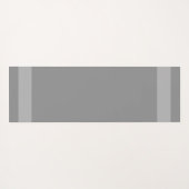 Elegant Swans & Monogram op Light Silver Grey Yogamat (Achterkant (horizontaal))