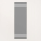 Elegant Swans & Monogram op Light Silver Grey Yogamat (Achterkant)