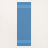 Elegant Swans & Monogram op Steel Blue Yoga Mat (Achterkant)