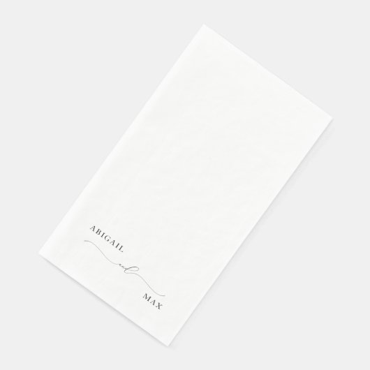 Elegant Swash Wedding Servet (Hoek)