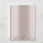 Elegant Sweet 16 Birthday Balloon Roos Gold Foil Kaart (Achterkant)