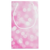 Elegant Sweet 16 Birthday Pink Glitter Lights Klein Cadeauzakje (Achterkant)