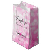 Elegant Sweet 16 Birthday Pink Glitter Lights Klein Cadeauzakje (Voorkant Gekanteld)