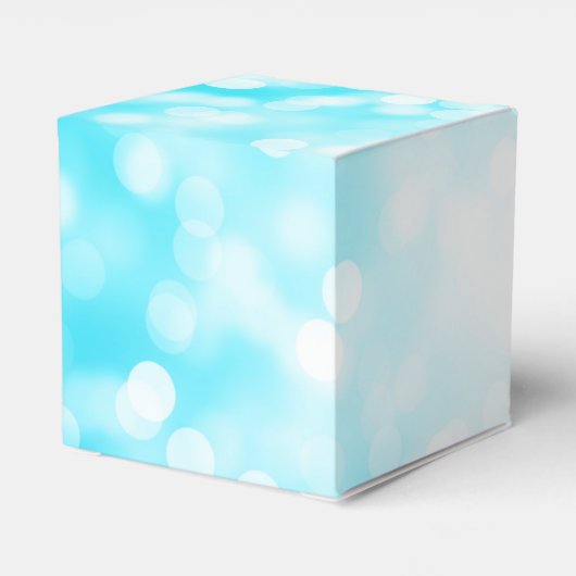 Elegant Sweet 16 Birthday Turquoise Glitter Lights Bedankdoosjes (Achterkant)