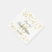 Elegant Sweet 16 Faux Gold Foil Glitter Lights Servetten (Hoek)