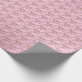 Elegant Sweet 16 in Roze en Gold Cadeaupapier (Hoek)
