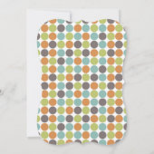 Elegant Sweet 16 Party Uitnodigen; Retro Stippen Kaart (Achterkant)