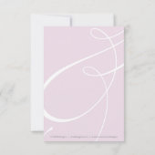 Elegant Sweet 16 RSVP in Bleek Roze (Achterkant)