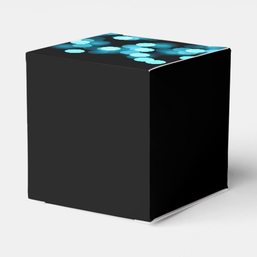 Elegant Sweet 16 Verjaardag Hollywood Glam Turquoi Bedankdoosjes (Achterkant)