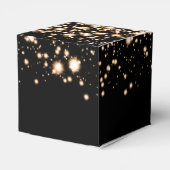 Elegant Sweet 16 Verjaardag Midnight Glam Gold Bedankdoosjes (Achterkant)