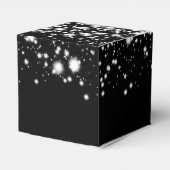 Elegant Sweet 16 Verjaardag Midnight Glam Zilver Bedankdoosjes (Achterkant)