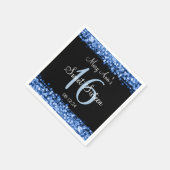 Elegant Sweet 16 Verjaardagsfeest Sparkles Blauw Servetten (Hoek)