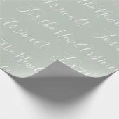 Elegant Sweet Baby Sage Green New Arrival Cadeaupapier (Hoek)
