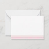 Elegant Sweet Pea Flowers - Gepersonaliseerd Dank  Notitiekaartje (Achterkant)