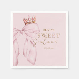Elegant Sweet Sixteen Birthday Servet