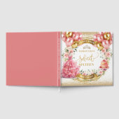 Elegant Sweet Sixteen Guest Book Blush Gold Gastenboek (Volledig)