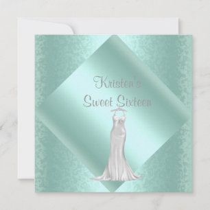ELEGANT SWEET SIXTEEN INVITATIE DOOR MUMSBUBSNGRUB KAART