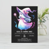 Elegant Sweet Wizard Verjaardag Kaart (Staand voorkant)