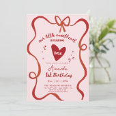 Elegant Sweetheart Valentines Hand Drawn Birthday Kaart (Staand voorkant)