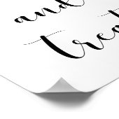 Elegant Sweets and behandelt trouwbord Poster (Hoek)