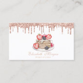Elegant Sweets Pancakes Roos Gold Drivers Bakery Visitekaartje (Voorkant)