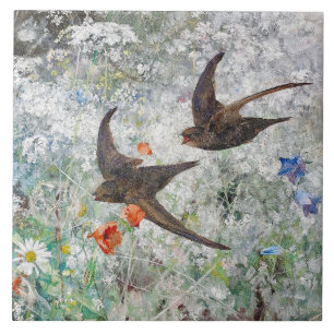 Elegant Swifts Spring Vlucht Tegeltje