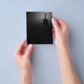 Elegant Swimming Black Swan Flyer (Hand)