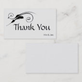 Elegant Swirl Dank u Visitekaartje (Voorkant / Achterkant)