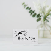 Elegant Swirl Dank u Visitekaartje (Staand voorkant)