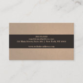 Elegant Swirl Floral Vine Border Interior Designer Visitekaartje (Achterkant)