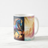 Elegant Swirl Horse Mok ontwerp (Voorkant rechts)