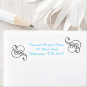 Elegant Swirl Mailing Labels Sjabloon (Insitu)