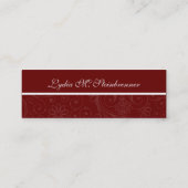 Elegant Swirl-mammikaarten Contactkaartje (Achterkant)