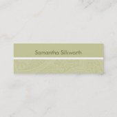 Elegant Swirl-mammikaarten Contactkaartje (Achterkant)