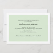 Elegant Swirl Modern  Photo Afstuderen Mint Kaart (Achterkant)