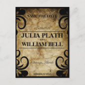 Elegant Swirl RSVP-Briefkaart Uitnodiging Briefkaart (Voorkant)