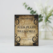 Elegant Swirl RSVP-Briefkaart Uitnodiging Briefkaart (Staand voorkant)